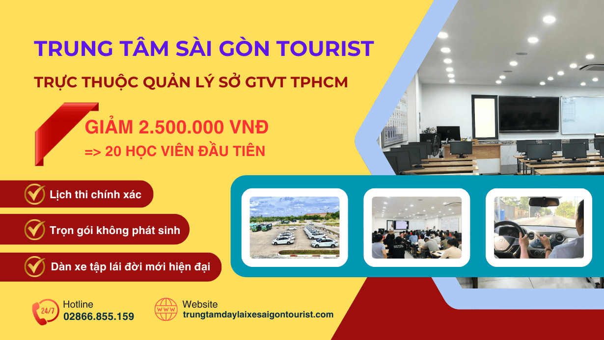 giới thiệu trường dạy lái xe sài gòn tourist