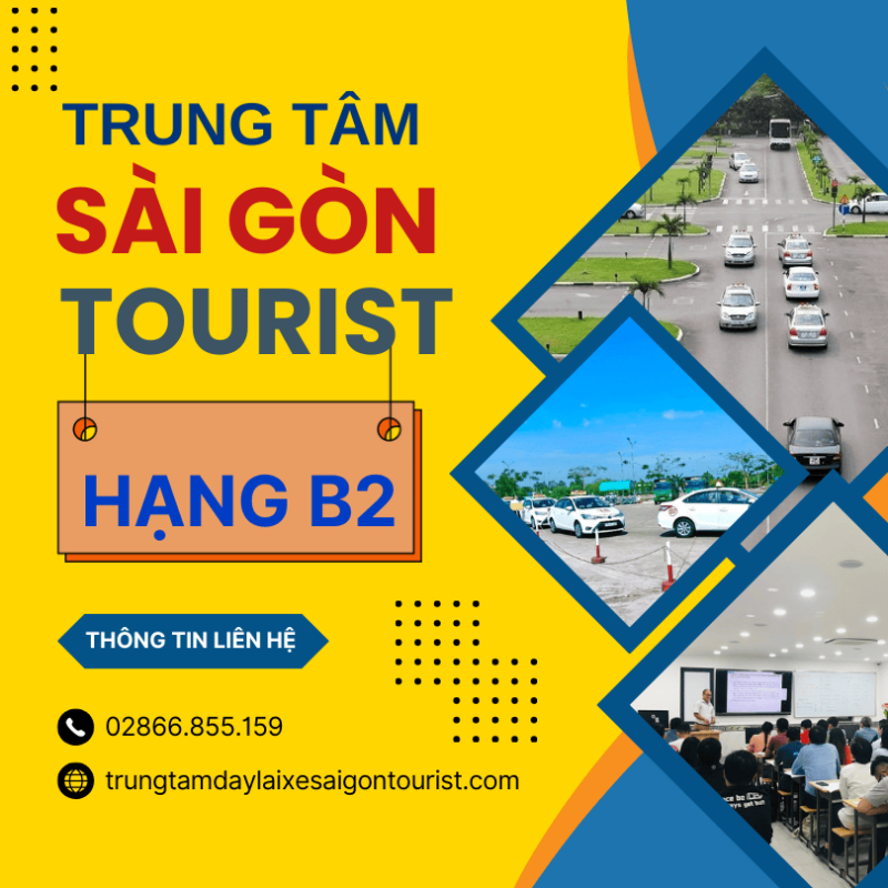 học lái xe hạng b2 số sàn tại trung tâm dạy nghề lái xe saigontourist